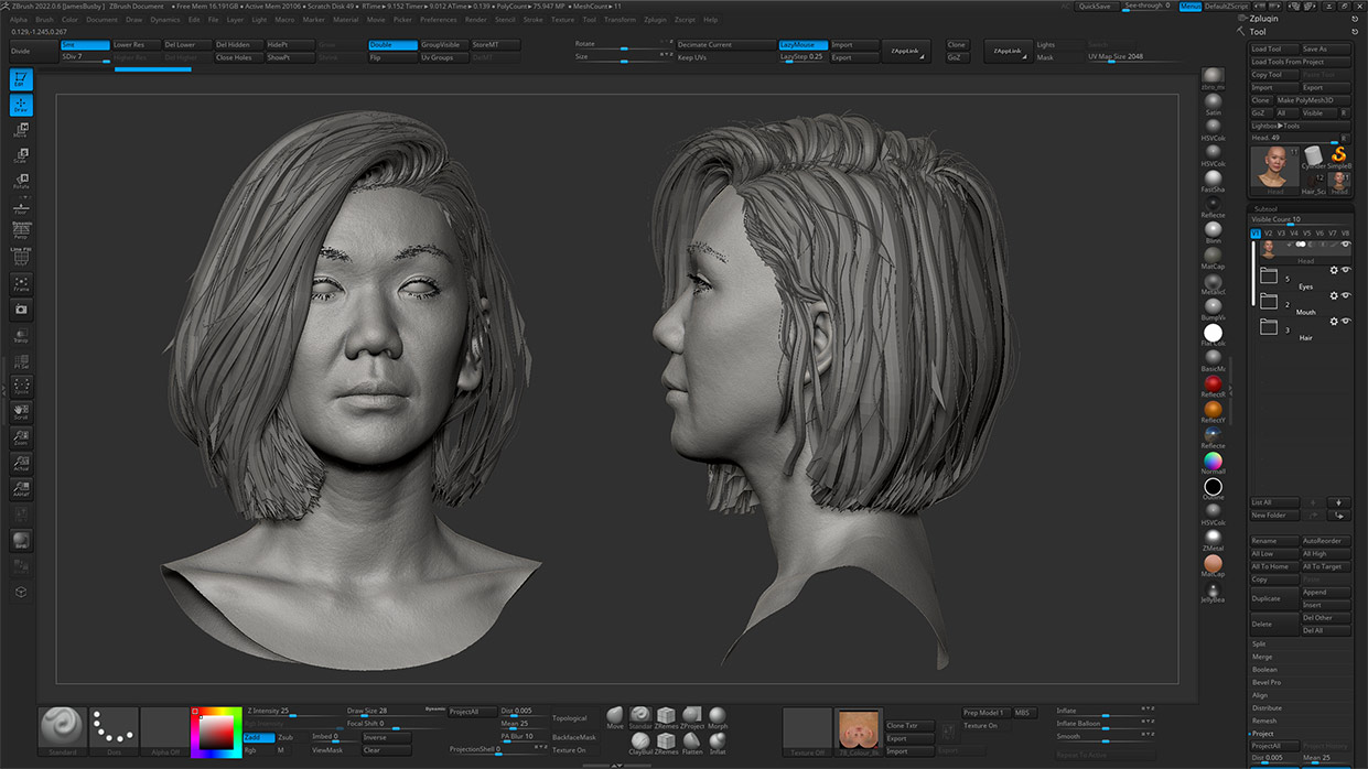 Download Zbrush hair style